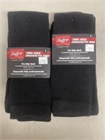 Two pairs of Rawlings Baseball Pro Tube Socks.