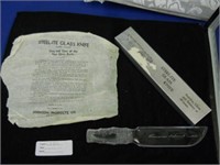 1940 TREASURE ISLAND STEEL-ITE GLASS KNIFE -