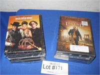 TEN MISC. DVDS - MOST ARE UNWRAPPED
