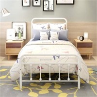Twin Bed Frames with Vintage Headboard Twin