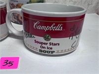 Campbell's Stars On Ice Bowl-signed,Tin Bank