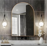 NEUWEABY ARCHED WALL MIRROR FOR BATHROOM, 20X30IN