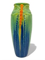 Scott Draves Door Pottery Dragonfly Vase