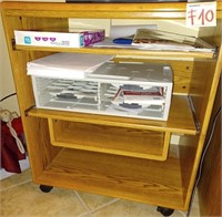 Z - HOME OFFICE COMPUTER CART W/ CONTENTS (F40)