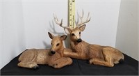 Vintage Homco Buck and Doe Figurines