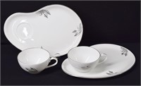 4pc Fukagawa Porcelain Luncheon Set