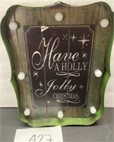 Have a holly jolly christmas with green frame