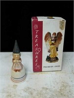 Super cute gnome bell and polyresin Angel