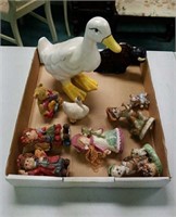 Collectable figurines and ducks