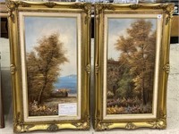 Lot of 2 Framed Paintings From Regency