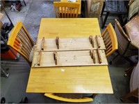 Dining Table Chop Block Style Set