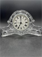 Vintage Shannon Crystal Mantle Clock 10.5"