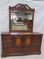 Traditional Cherry Dresser with Mirror
