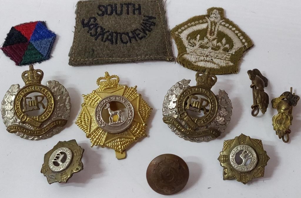 Vintage Canadian Military Badges