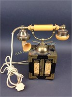 Vintage Chinese lacquer & celluloid telephone