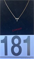 Stamped 14K Necklace with Aries Symbol (1.98g)