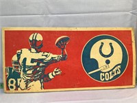 Baltimore Colts cardboard display unused!