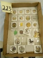 Flat Of Small Chicken Celluloid Charms & Assorted-