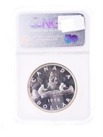 Canada 1956 Silver Dollar PL66 NGC