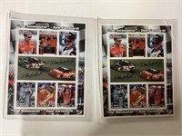 2 SETS OF EARNHARDT SR POSTAGE STAMPS