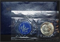 1974 Silver Ike Dollar Gem BU Blue Envelope