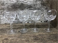 4 Waterford Crystal Hock Stemware