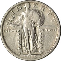 1919 STANDING LIBERTY QUARTER - XF