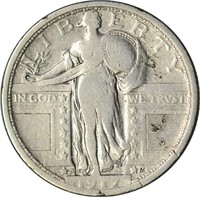 1917-S TY1 STANDING LIBERTY QUARTER - VG DETAILS