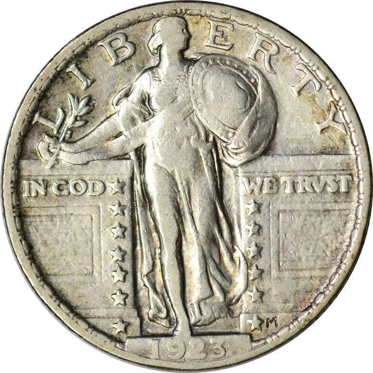 1923 STANDING LIBERTY QUARTER - VF