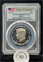 2017 S 50C Silver Kennedy Half Dollar PCGS PR69DCA