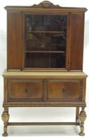 Jacobean Carved China Cabinet