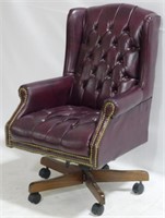 Executive Leather Office Chair - 44" x 26" x 19"