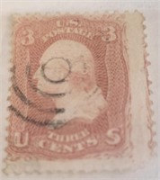 1861 - 1862 3 Cent Washington US Postage Stamp