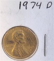 1974 D Lincoln Memorial Penny