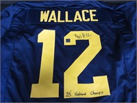 MICHIGAN JOSH WALLACE SIGNED JERSEY COA