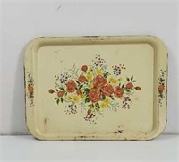 Vintage Tin Toleware serving tray