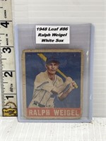 1948 Leaf Ralph Weigel baseball card