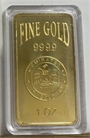 *1 OUNCE, EMIRTES FINE GOLD, 999.9 BAR