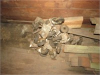 GROUP OF CASTER WHEELS IN A PILE, BUYER TO BOX,