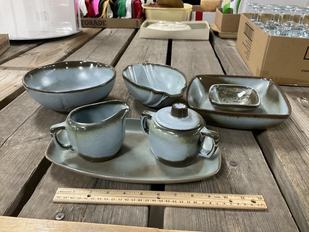 Frankoma Pottery Serviceware Lot