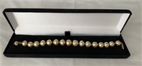 Pearl necklace with14k gold clasp