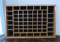 Sectioned Wooden Organizer Display Piece