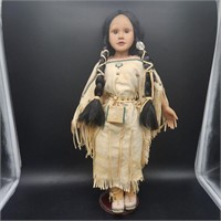 21" Porcelain Indian Doll