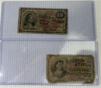 1863 Us 10 Cent Fractional Currency