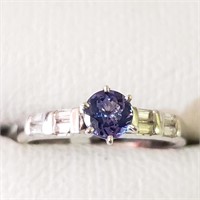 $200 Silver Tanzanite(0.8ct) Ring