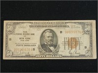 1929 $50 Federal Reserve FR-1880b