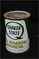 Quaker State AD Aviation Motor Oil Tin Can