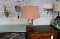 Pink Glass Block lamp