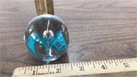 Paper weight w/ Turquoise design
