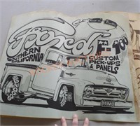 Vintage Ford truck posters
